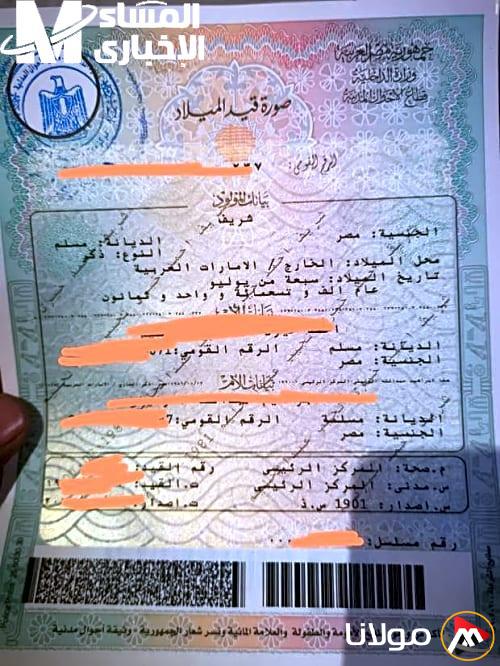 استخراج شهادة ميلاد مجانية من بوابة مصر الرقمية في 2025 بسهولة من المنزل