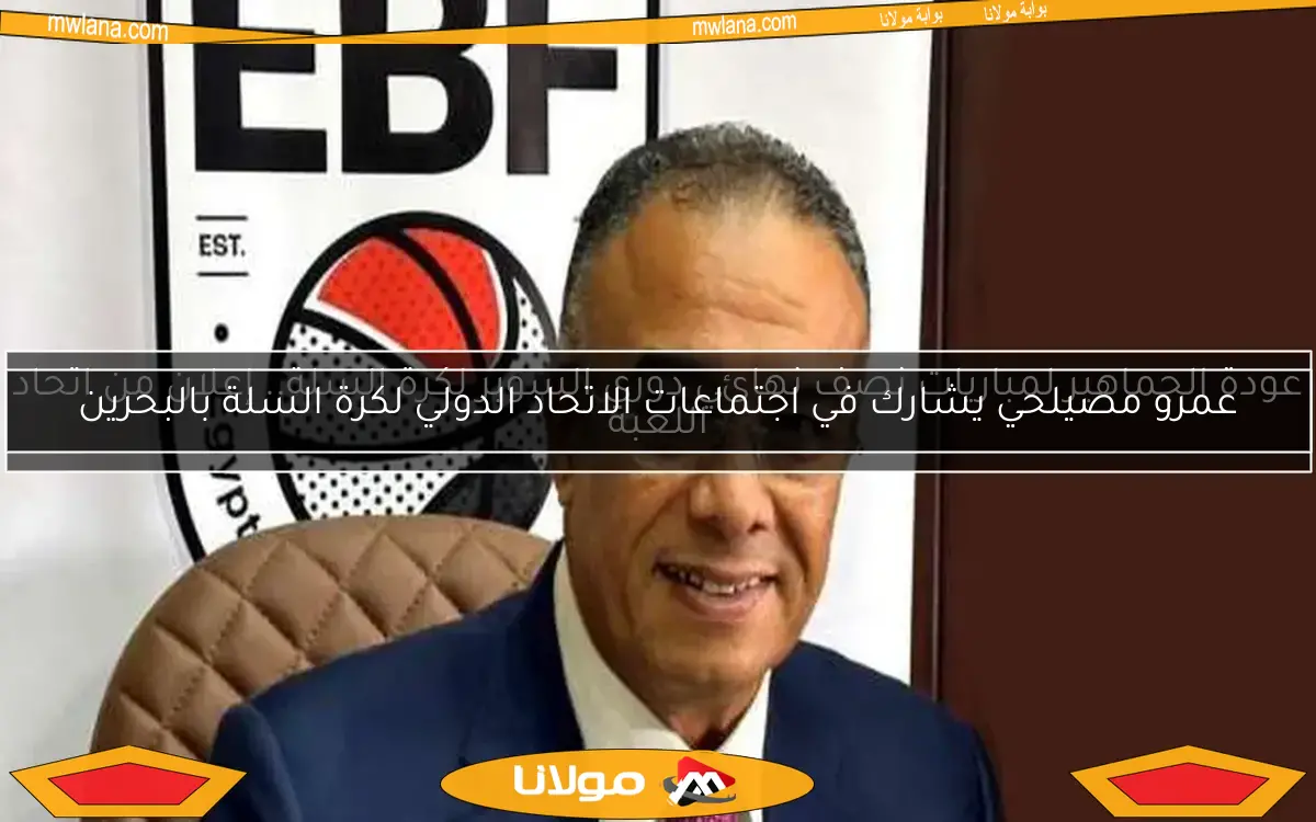 انتخاب عمرو مصيلحي كنائب لرئيس الاتحاد العربي لكرة السلة
