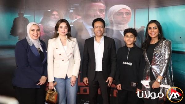 بالصور: سامح حسين وهبة مجدي وباقي نجوم فيلم استنساخ يحتفلون بإطلاق العرض الأول