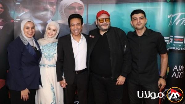 صور: أبطال فيلم استنساخ سامح حسين وهبة مجدي يحتفلون بعرضه الخاص وسط جمهور حاشد