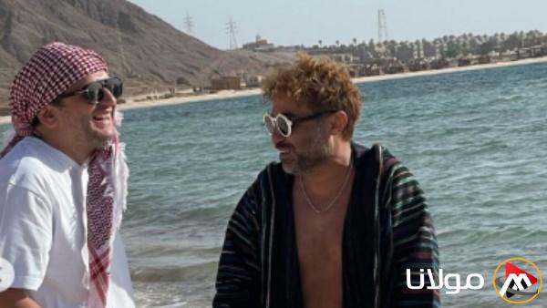 مصطفى خاطر وأحمد فهمي يستمتعان بأجواء فصل الصيف