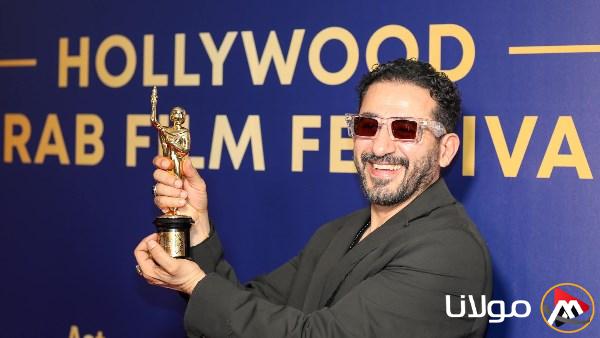 أحمد حلمي يعبر عن فخره بتكريمه في مهرجان هوليوود للفيلم العربي كونه مصريًا