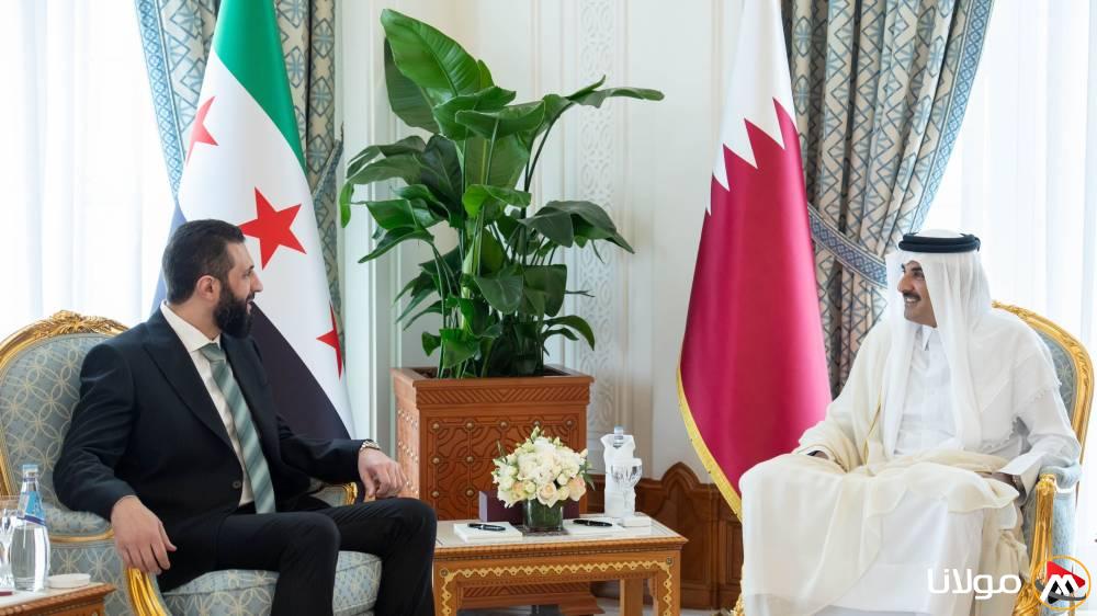 تميم والشرع يستكشفان طرق تعزيز الأمان والاستقرار في المنطقة.