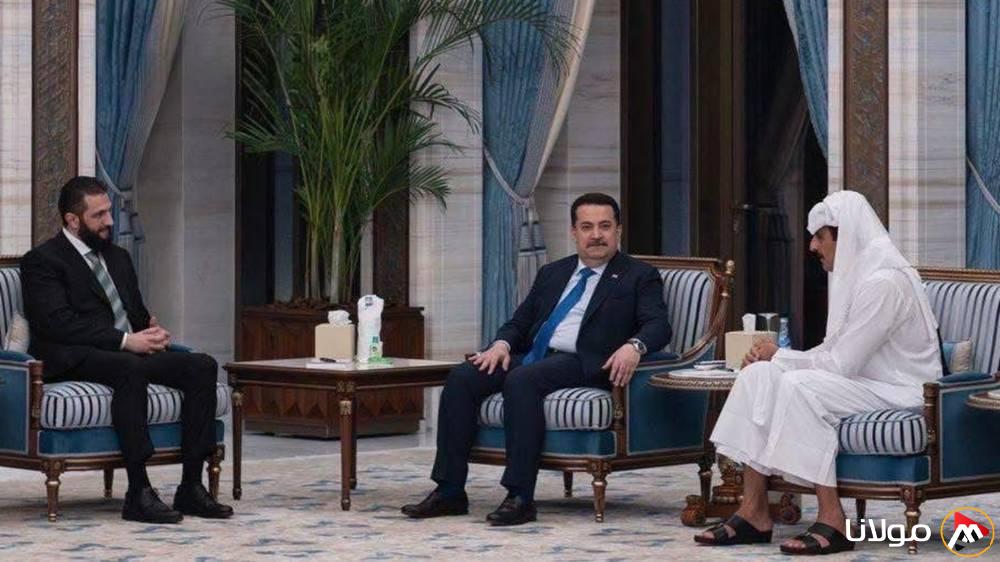 بغداد تُعلن عن اجتماع غير متوقع بين السوداني والشرع في الدوحة