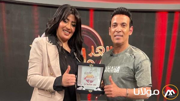 سعد الصغير يستقبل الفنانة ليالي في برنامجه اليوم.