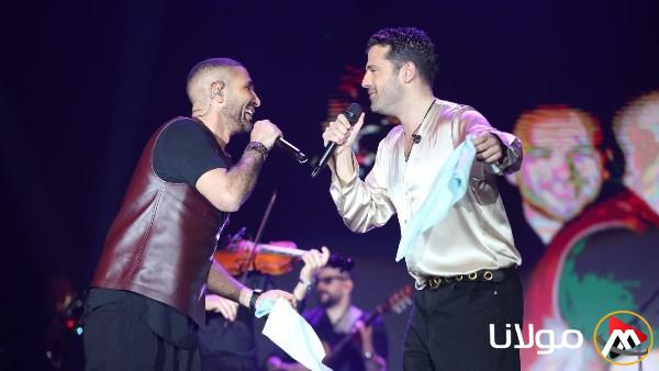 «ارقص يا حبيبي».. دويتو عالمي يجمع أحمد سعد والمغني اليوناني «كونستانتينوس» في دبي | صور