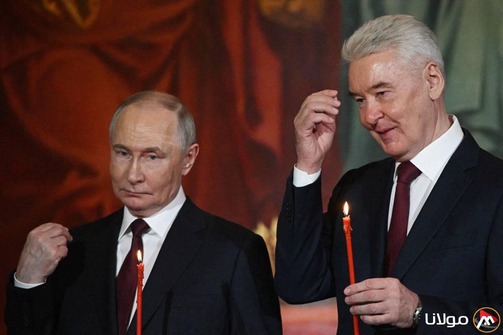 بوتين participates in Easter service following announcement of ceasefire in Ukraine