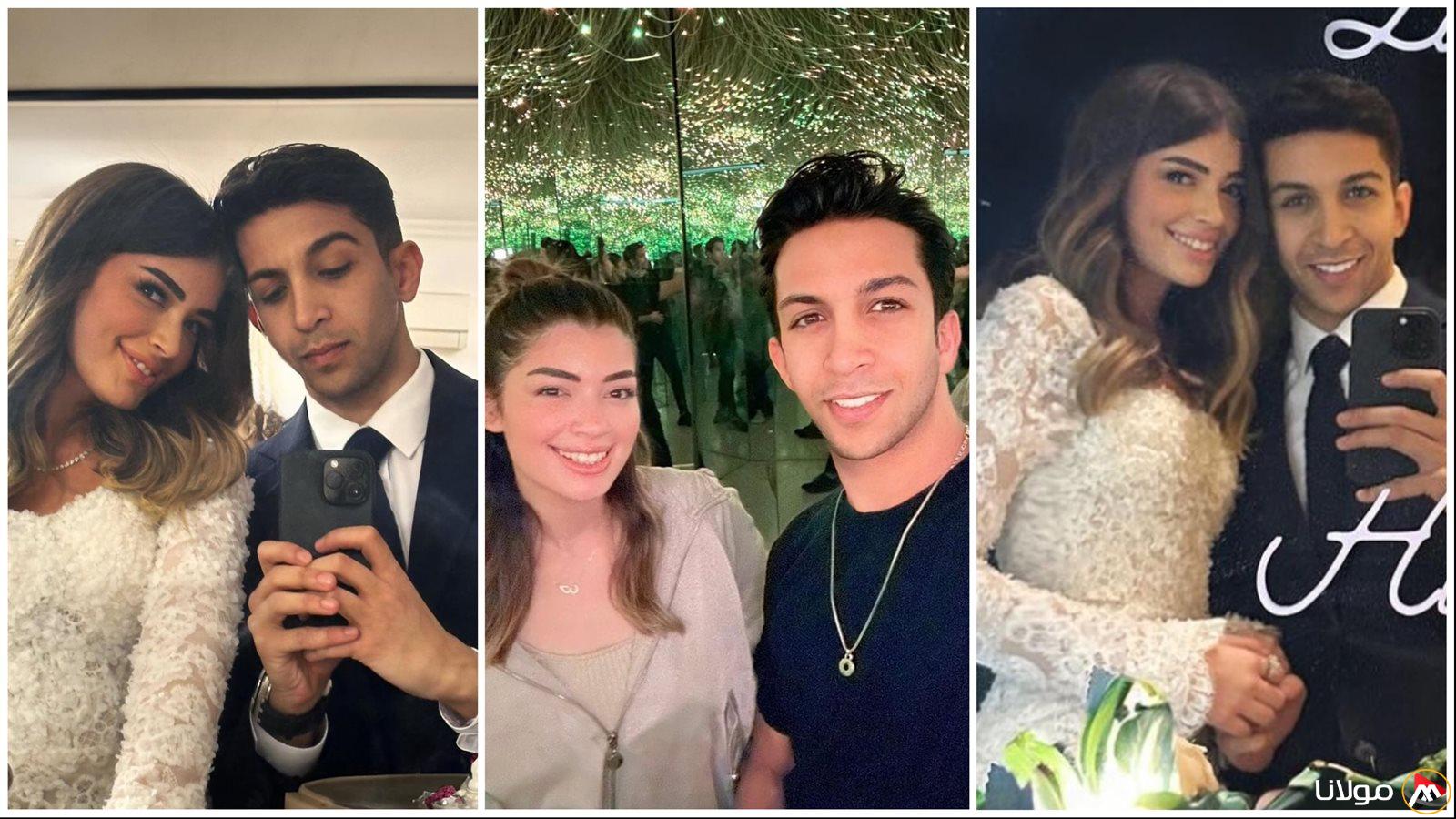 تهاني حارة من إنجي علي لأحمد زاهر بمناسبة زفاف ابنته