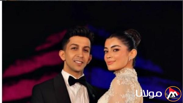 هشام جمال يفاجئ ليلى أحمد زاهر بأغنية “فستانك الأبيض” في ليلة العمر | فيديو وصور