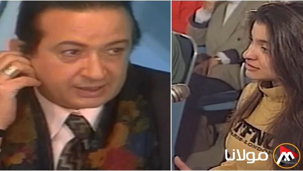 علا غانم تسأل ونور الشريف يجيب في لقاء نادر قبل أن تصبح مشهورة