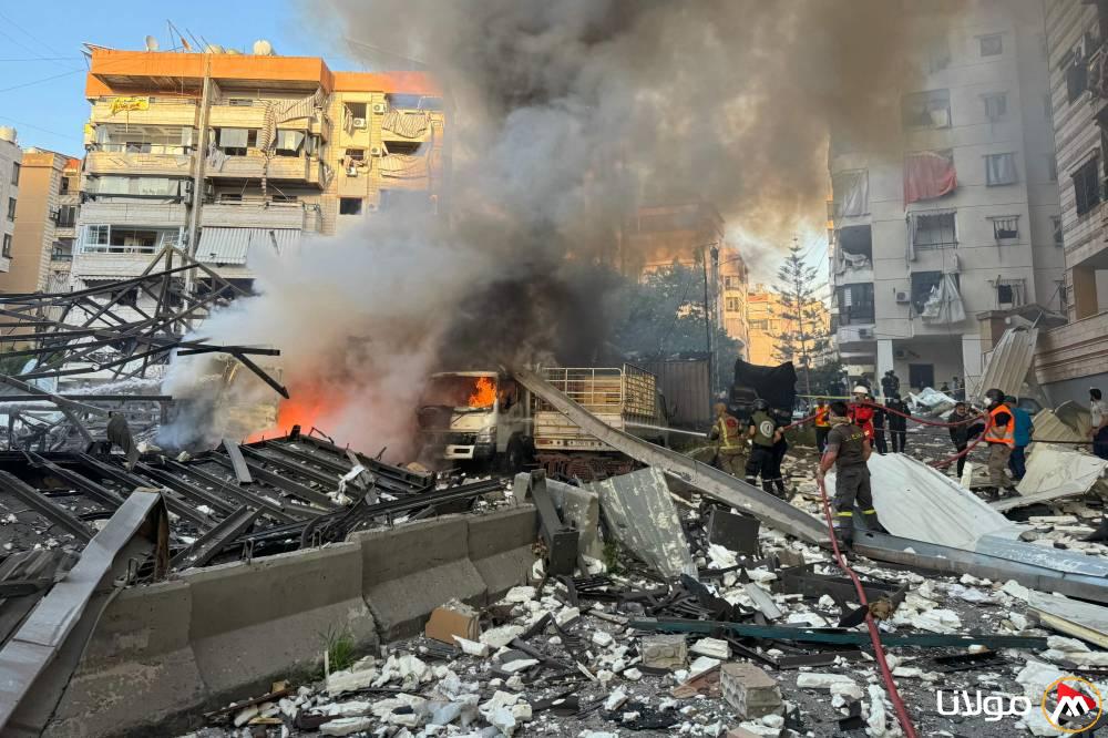 إسرائيل تواصل قصف ضاحية بيروت الجنوبية للمرة الثالثة خلال الهدنة