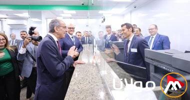وزير الاتصالات ي inaugurate two post offices بعد تحديثهما وتجهيزهما بأحدث التكنولوجيا.. صور
