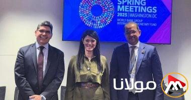 رانيا المشاط تجري لقاءات مكثفة مع مسؤولي الحكومات والمنظمات الدولية في واشنطن.