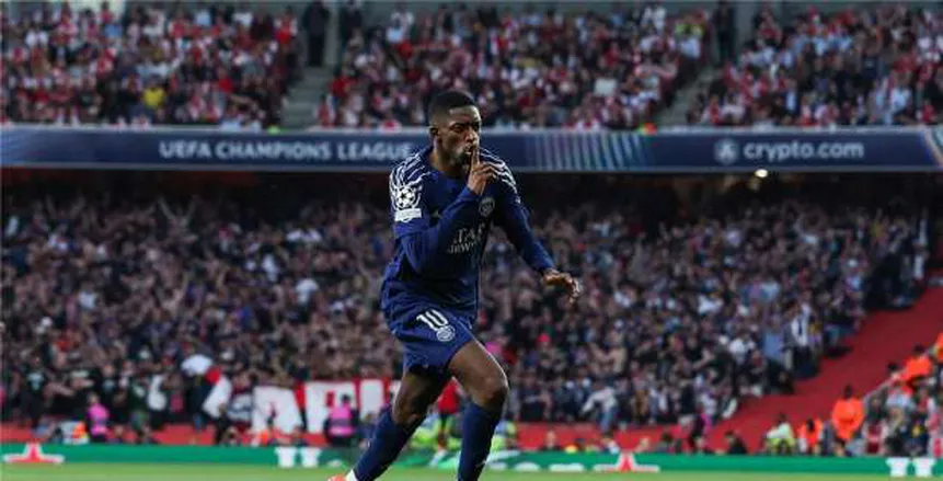 باريس سان جيرمان يتفوق على أرسنال في الشوط الأول لدوري أبطال أوروبا