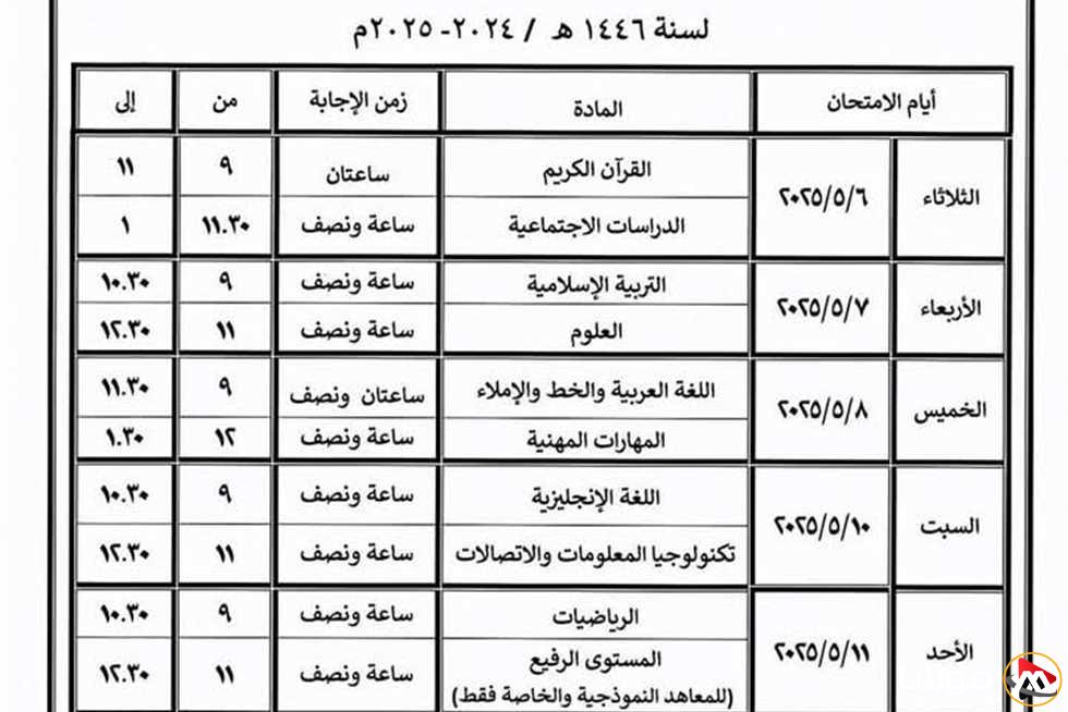 متوفر الآن.. مواعيد امتحانات المعاهد الأزهرية في المنيا للفصل الدراسي الثاني 2025