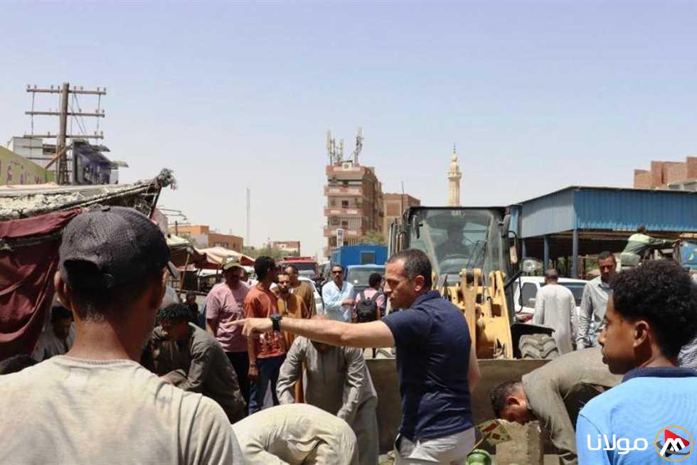 إزالة 200 حالة إشغال في 6 مناطق بمدينة أسوان