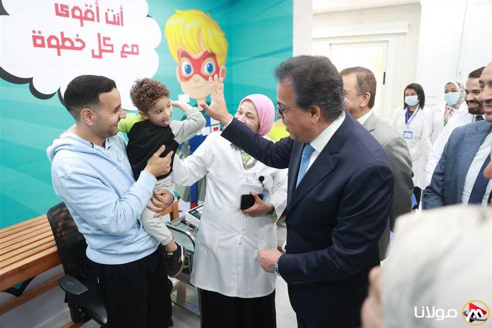 وزير الصحة يزور مستشفى “أطفال مصر” للاطلاع على سير الأعمال الإنشائية والتحديثات.