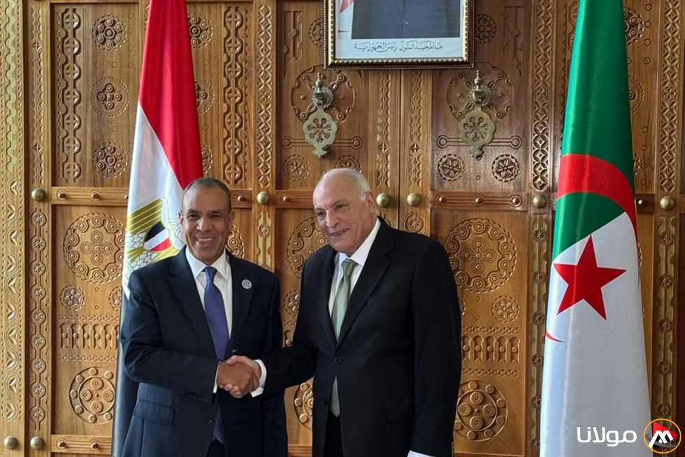 وزير الخارجية يناقش مع نظيره الجزائري تعزيز التعاون في تنسيق الآراء حول القضايا الثنائية والإقليمية.