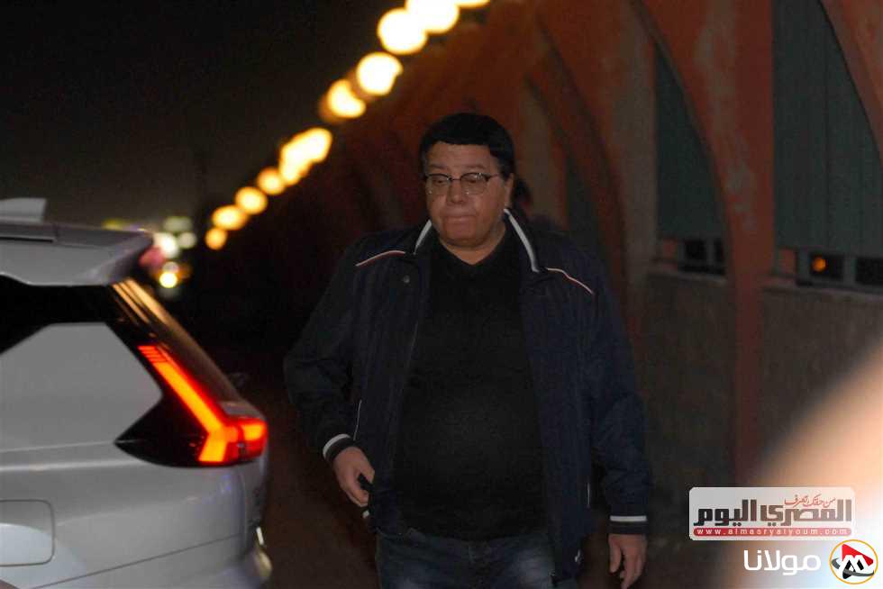 أحمد آدم، هشام ماجد، ويزو، ونرمين الفقي يشاركون في تقديم التعازي لسليمان عيد (صور)