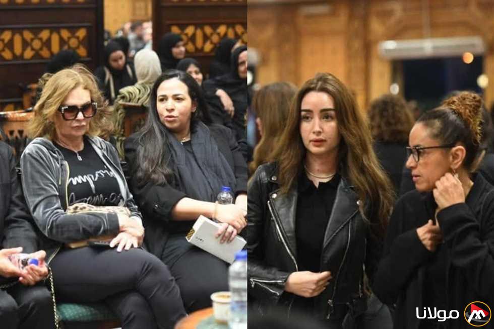 يسرا وإيمي سمير غانم وهنا الزاهد يشاركون في تقديم العزاء لعائلة سليمان عيد (صور)