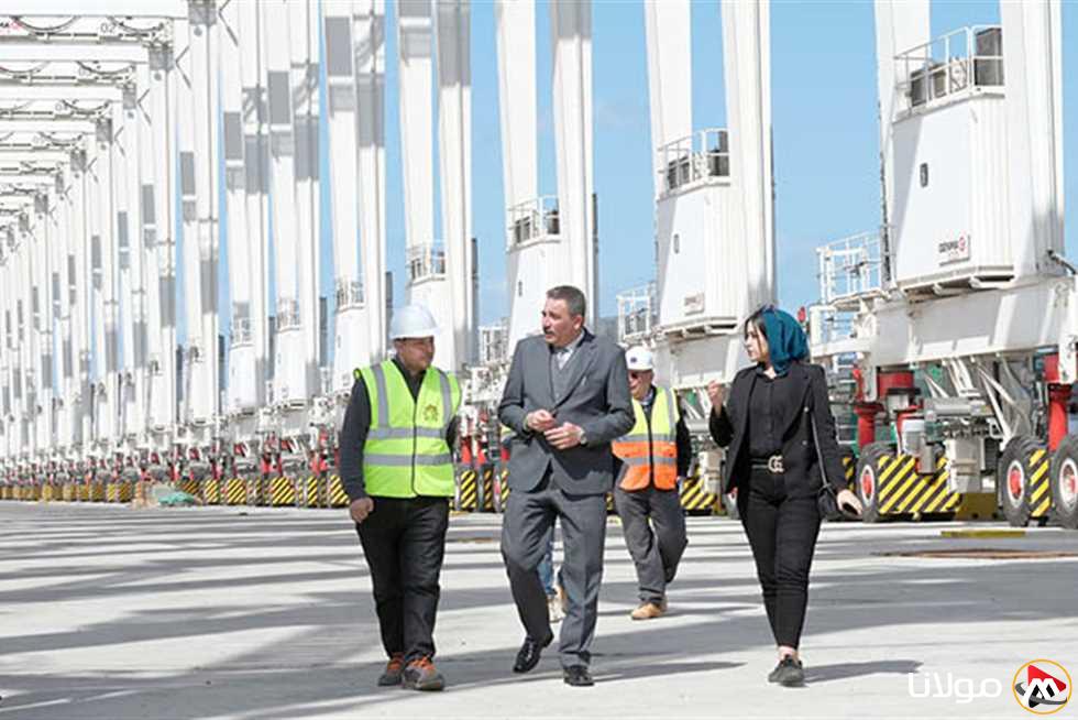 بوابة مولانا” تتابع سير الأعمال في ميناء دمياط وتزور خط “الرورو