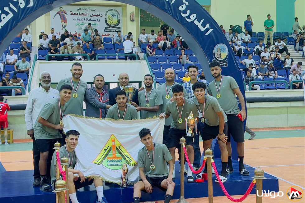 للمرة الثالثة على التوالي: بنها تتوج ببطولة الدورة العربية لخماسيات كرة القدم للجامعات