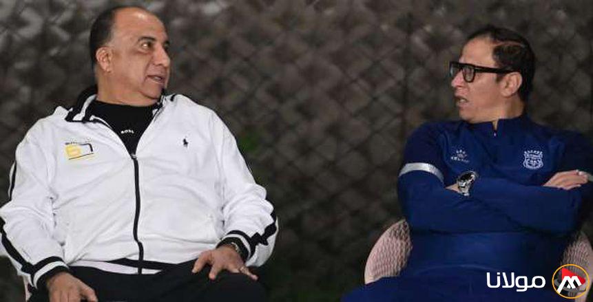 زيارة محمد مصيلحي لمعسكر الاتحاد السكندري تحضيراً لمواجهة الإسماعيلي