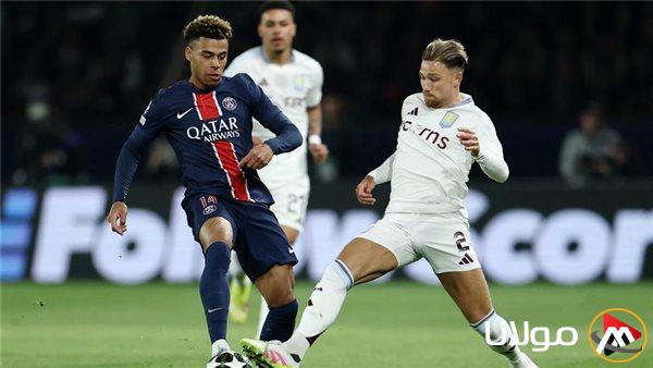 البث المباشر لمباراة باريس سان جيرمان وأستون فيلا في دوري أبطال أوروبا