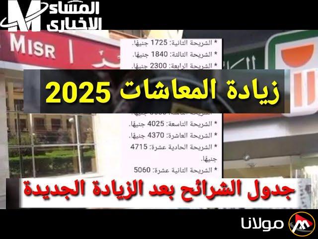 زيادة مشجعة.. الحكومة تكشف عن جدول جديد للمعاشات لعام 2025 مع زيادة ملحوظة