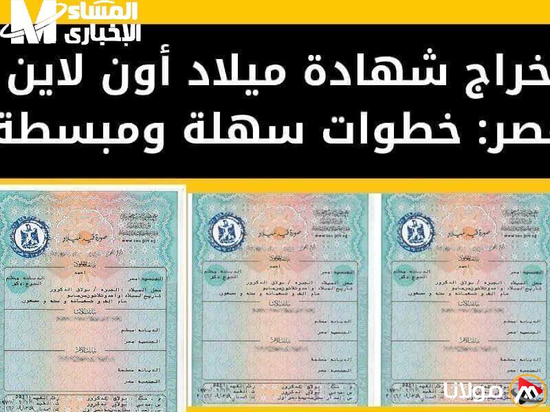 احصل على شهادة الميلاد أونلاين 2025 بكل سهولة من منزلك! مستنداتك جاهزة في لحظات