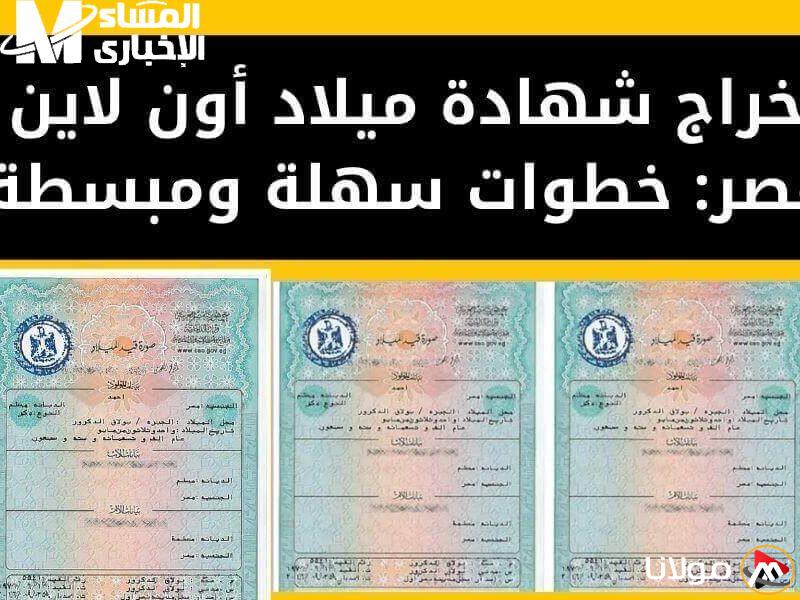 احصل على شهادة ميلاد 2025 عبر الإنترنت بخطوة واحدة