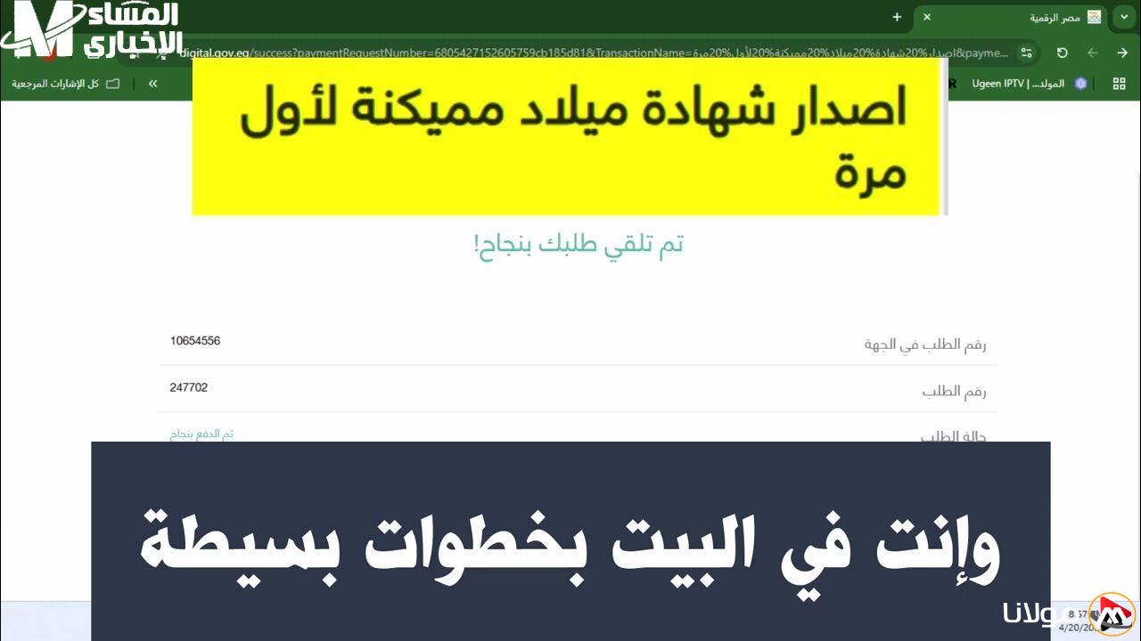احصل على شهادة ميلاد 2025 بسهولة! سجل ميلادك عبر مصر الرقمية دون الحاجة للانتظار في الطوابير