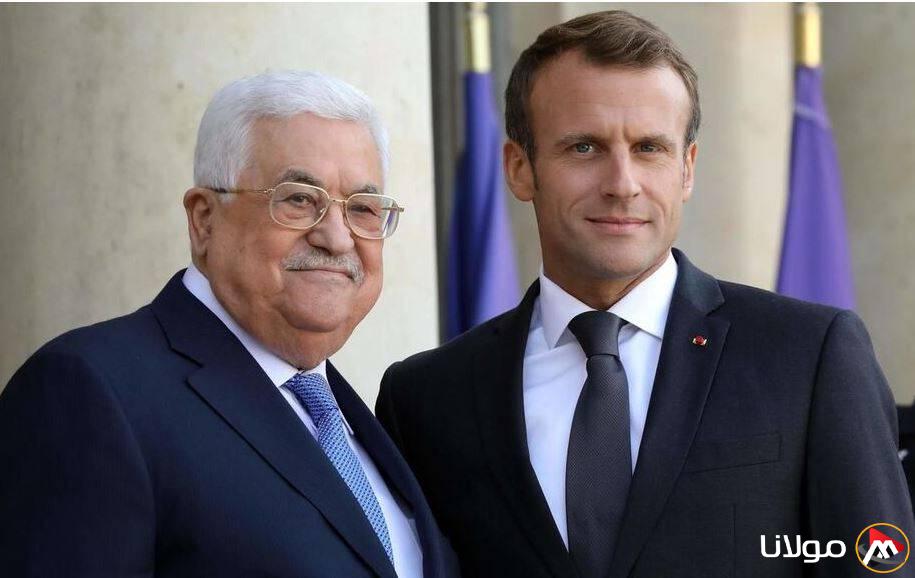 ماكرون يطالب عباس بتفكيك سلاح حماس وإجراء إصلاحات في السلطة الفلسطينية