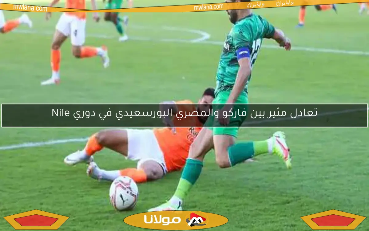 تعادل مثير بين فاركو والمصري البورسعيدي في دوري Nile
