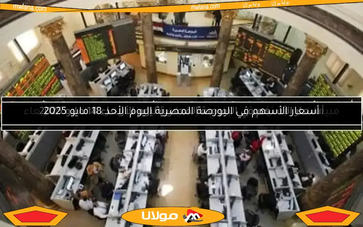 أسعار الأسهم في البورصة المصرية اليوم الأحد 18 مايو 2025