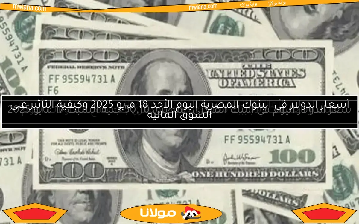 أسعار الدولار في البنوك المصرية اليوم الأحد 18 مايو 2025 وكيفية التأثير على السوق المالية