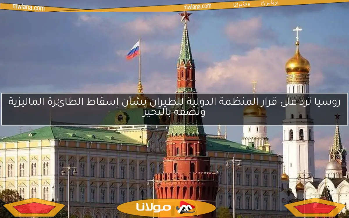 روسيا ترد على قرار المنظمة الدولية للطيران بشأن إسقاط الطائرة الماليزية وتصفه بالتحيز