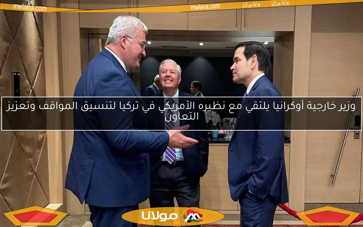 وزير خارجية أوكرانيا يلتقي مع نظيره الأمريكي في تركيا لتنسيق المواقف وتعزيز التعاون