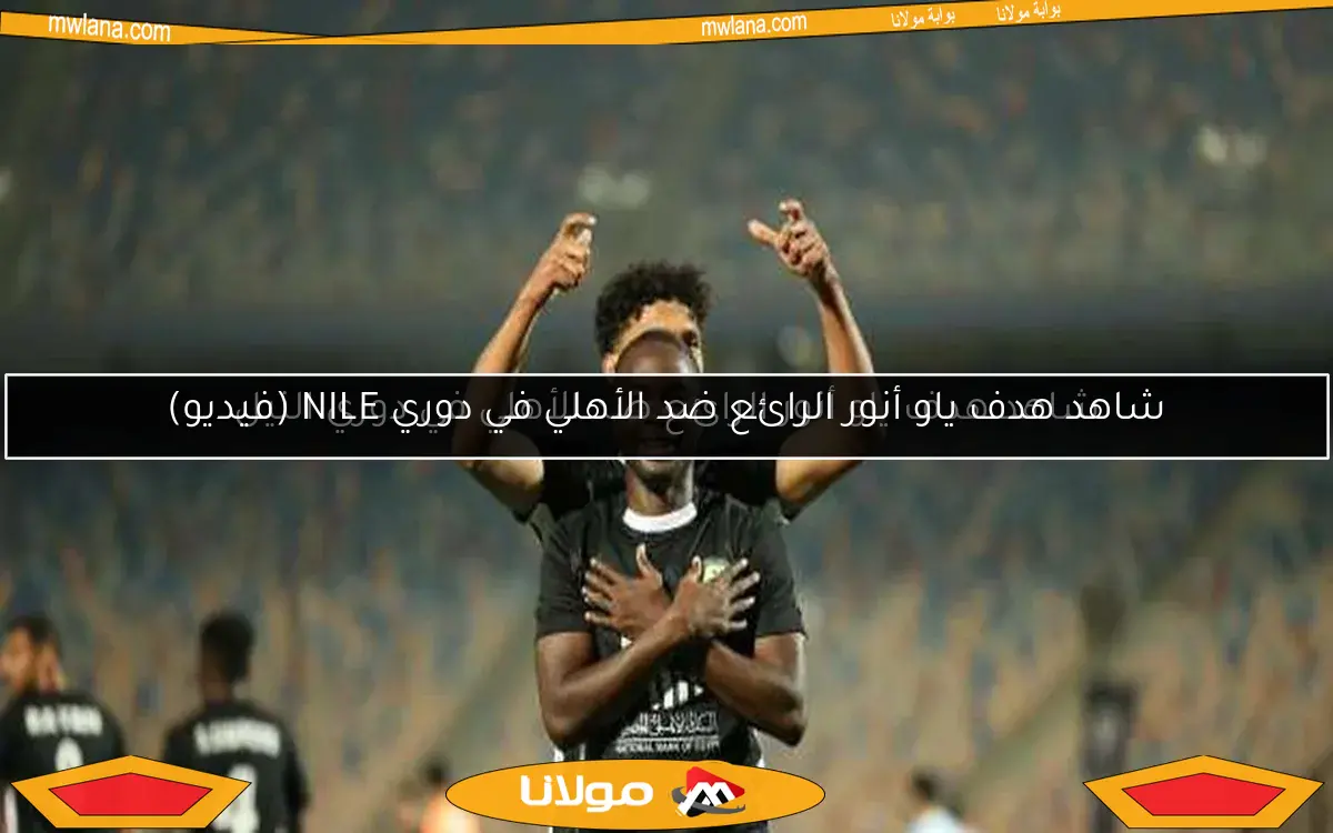 شاهد هدف ياو أنور الرائع ضد الأهلي في دوري النيل