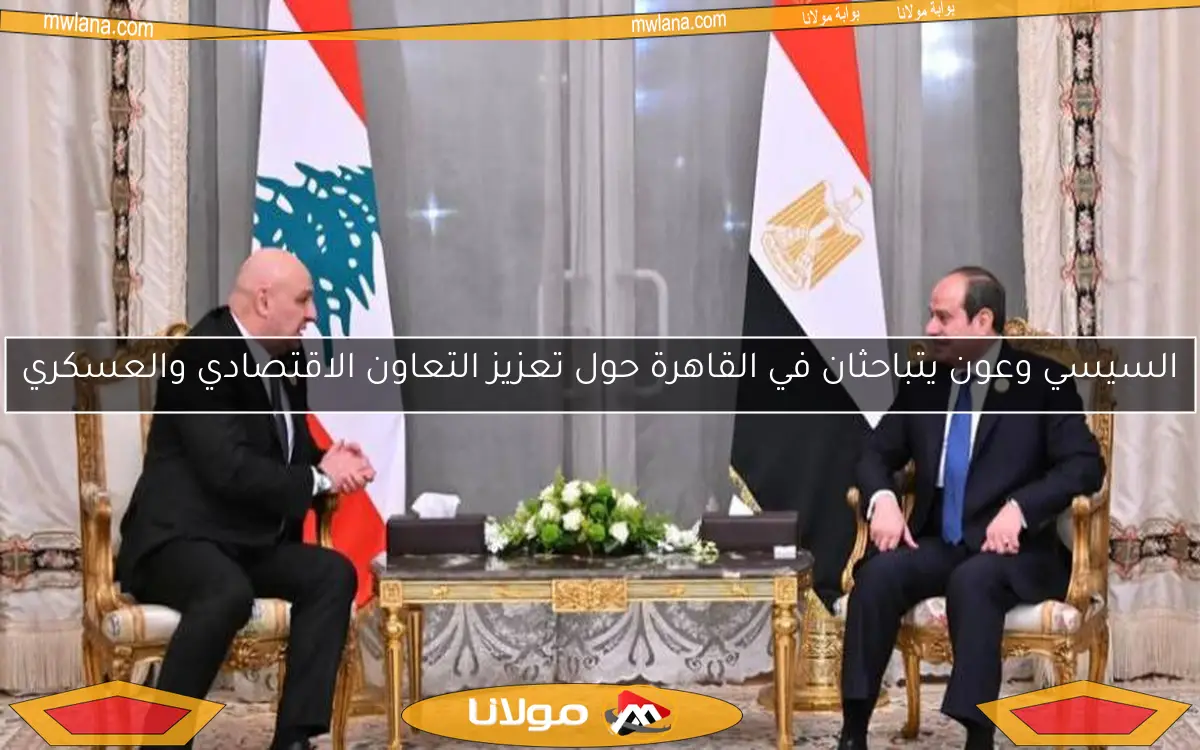 السيسي وعون يتباحثان في القاهرة حول تعزيز التعاون الاقتصادي والعسكري