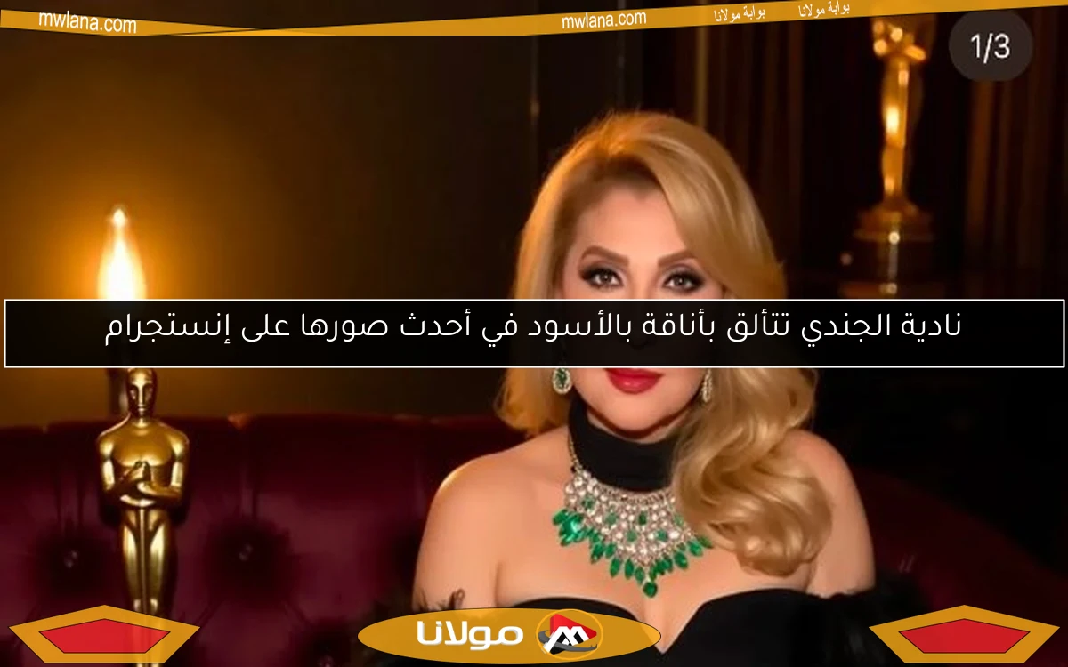 نادية الجندي تتألق بأناقة بالأسود في أحدث صورها على إنستجرام