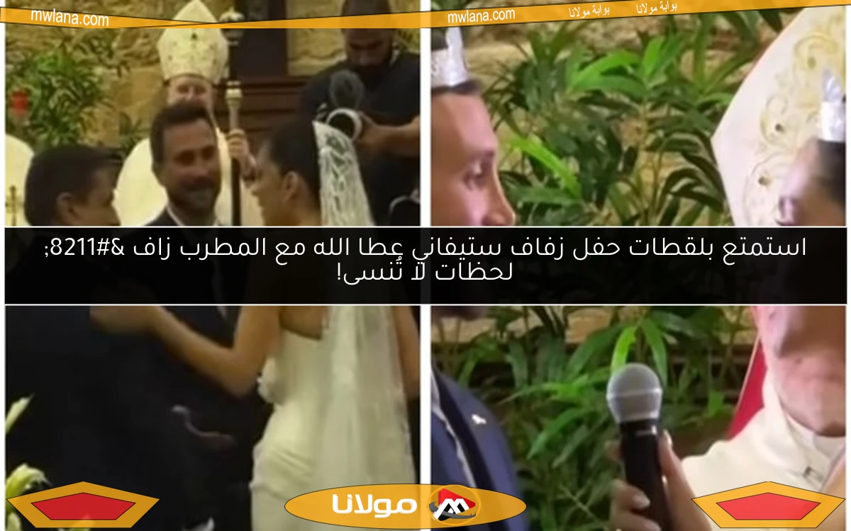 استمتع بلقطات حفل زفاف ستيفاني عطا الله مع المطرب زاف – لحظات لا تُنسى!
