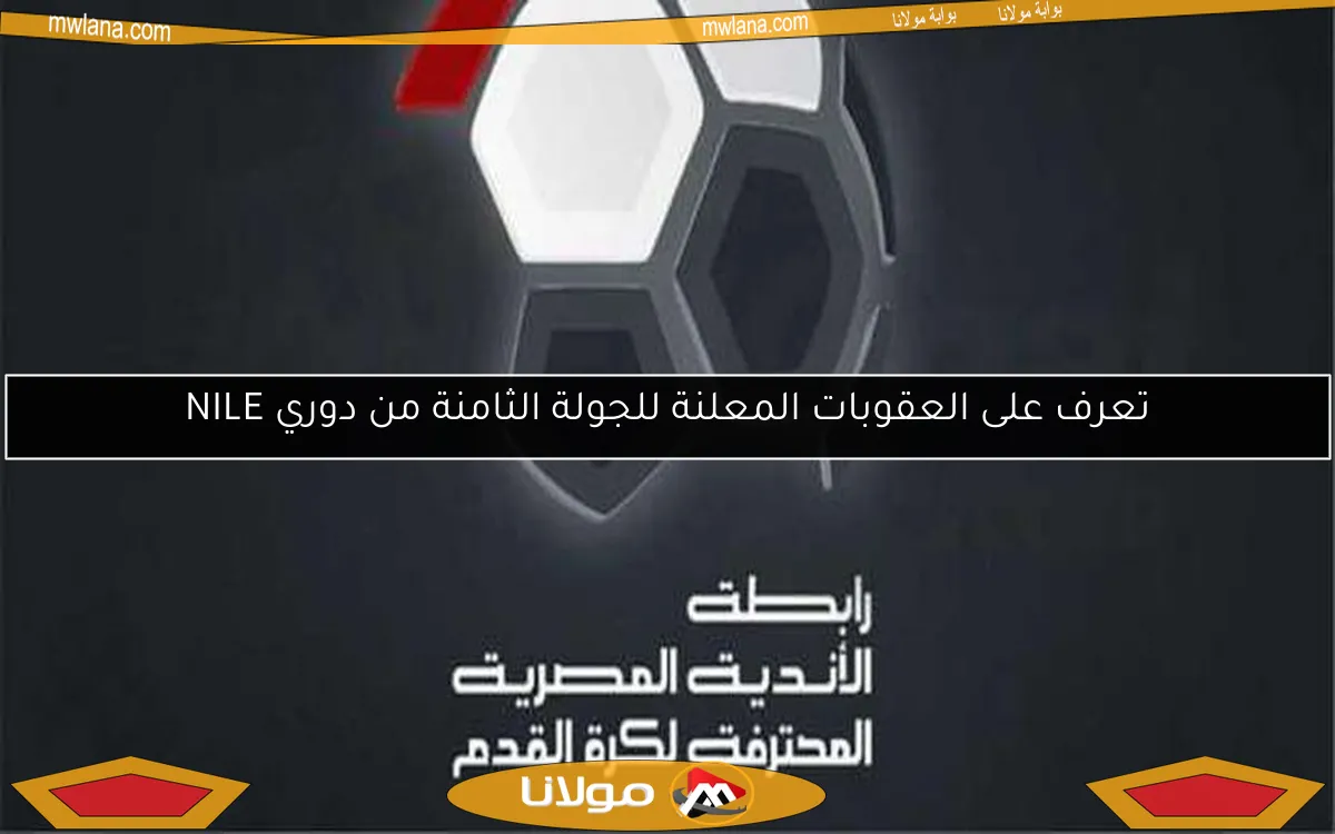 تعرف على العقوبات المعلنة للجولة الثامنة من دوري NILE
