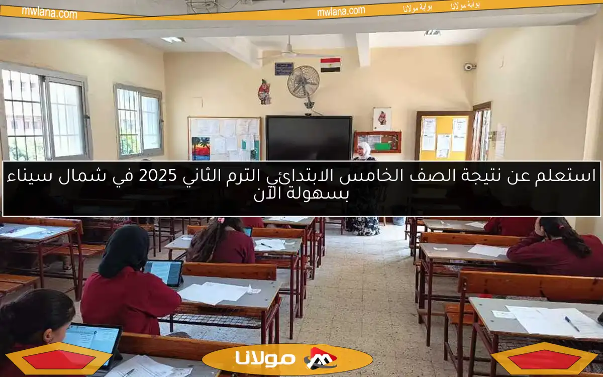 استعلم عن نتيجة الصف الخامس الابتدائي الترم الثاني 2025 في شمال سيناء بسهولة الآن