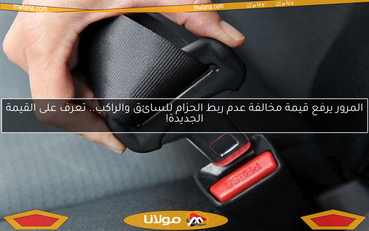 المرور يرفع قيمة مخالفة عدم ربط الحزام للسائق والراكب.. تعرف على القيمة الجديدة!