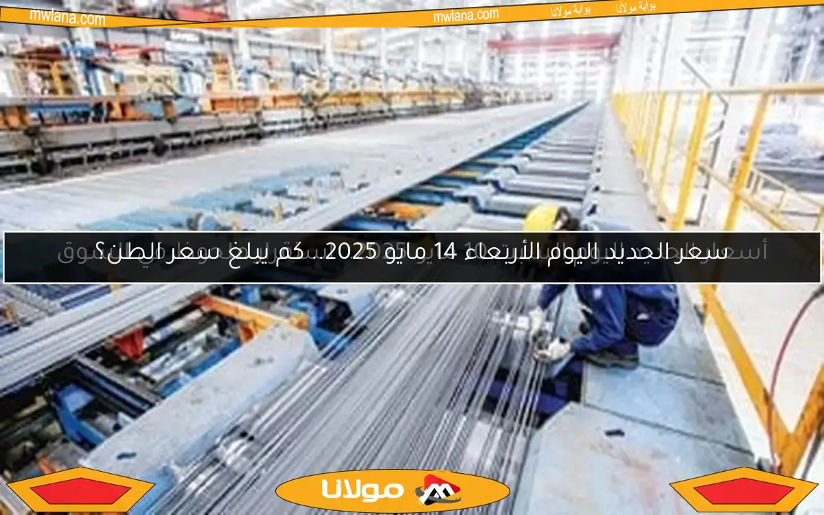 سعر الحديد اليوم الأربعاء 14 مايو 2025.. كم يبلغ سعر الطن؟