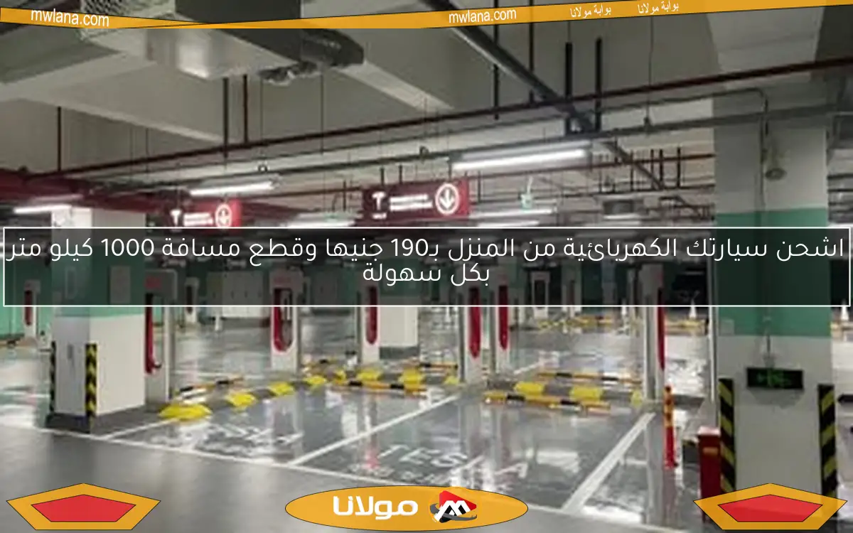اشحن سيارتك الكهربائية من المنزل بـ190 جنيها وقطع مسافة 1000 كيلو متر بكل سهولة