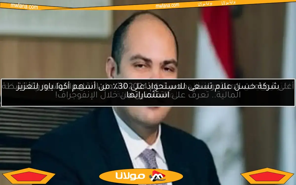 شركة حسن علام تسعى للاستحواذ على 30٪ من أسهم أكوا باور لتعزيز استثماراتها