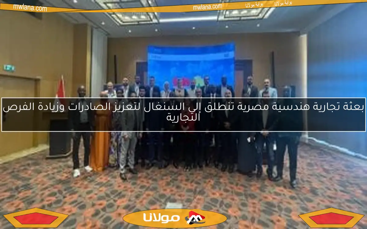 بعثة تجارية هندسية مصرية تنطلق إلى السنغال لتعزيز الصادرات وزيادة الفرص التجارية