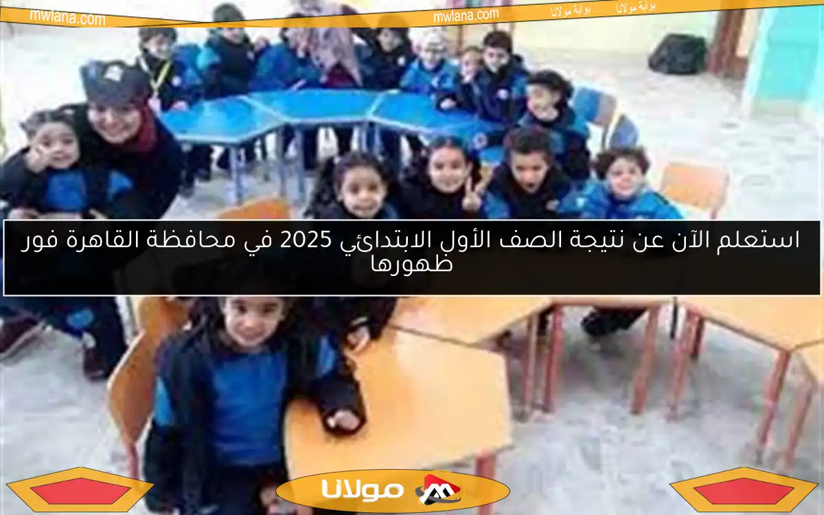 استعلم الآن عن نتيجة الصف الأول الابتدائي 2025 في محافظة القاهرة فور ظهورها